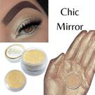 Sombra asa de borboleta pigmento cor Chic Mirror - Bitarra Beauty microparticulas em po com alta pigmentação e brilho para sua maquiagem