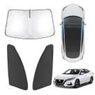 Sombra interior de veículo Karltys 3 peças de guarda-sol para Nissan Sentra