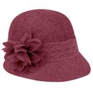 Sombrero EPOCH Gatsby de Lino Cloche para Mujer CL2265PLUM Púrpura
