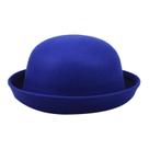 Sombrero Panamá Bowler y Sombrero Bucket de Lana para Mujer Azul
