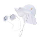 Sombrero para bebé con gafas de sol polarizadas para niñas de 0 a 24 meses