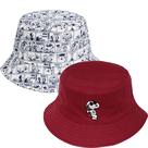 Sombrero reversible de algodón Concept One Peanuts Snoopy para cubo