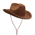Sombrero vaquero estilo occidental blanco y negro para mujer