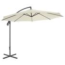 Sombrilla Cantilever Casafoyer 3m con Poste de Acero Color Arena