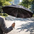 Sombrinha Guarda Chuva Dobrável Estampado Compacto Cabe na Bolsa Mochila Portátil Resistente Vento Proteção Chuva Sol Poliéster 53cm Alça Pulso Preto
