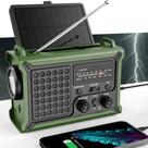 Somente rádio meteorológico de emergência com energia solar e de manivela Somente rádio meteorológico de emergência com energia solar e de manivela