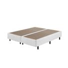Sommier King Size Soft Comfort Branco com Pés fixo - 193x203x40cm Sommier King Size Soft Comfort Branco com Pés fixo - 193x203x40cm