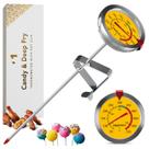 Sonda Candy Thermometer Craft911 de 20 cm amarela de leitura instantânea