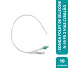 Sonda foley de silicone n 10 fr 2 vias 3-5ml (cx c/10) - well lead