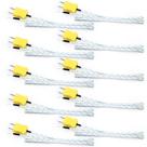 Sonda termopar tipo K DROK, kit com 10 unidades, 1 m, 0400 C Sonda termopar tipo K DROK, kit com 10 unidades, 1 m, 0400 C