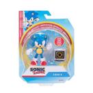 Sonic - Boneco 10cm Sonic Com Caixa De Anel