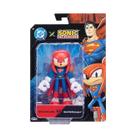Sonic e DC Liga da Justiça - Boneco Articulado Knuckles Supeman 12cm Sunny