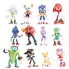Sonic Kit Com 12 Boneco Brinquedos Pvc 7 Cm Coleção Nova