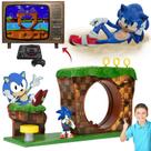 Sonic O Ouriço - Green Hill Zone Playset Com Sonic Original