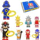 SONIC the Hedgehog Minifigures Presente criativo Coleção 8 bonecos Blocos de Montar Letsgo 72 pçs