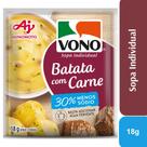 Sopa cremosa VONO Sabor Batata com Carne Menos Sódio 18g