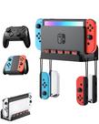 Soporte de Pared para Nintendo Switch/Switch OLED + 2 Soportes para Controles