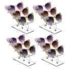 Soporte Expositor para Gafas MOOCA Acrílico de 3 Niveles, 5 cm de Altura, para Anteojos de Sol