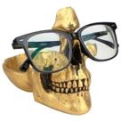 Soporte para Gafas Calavera Mrlikale Creativo en Resina Dorada