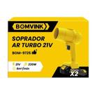 Soprador de Ar Turbo Profissional Recarregável 21V 330W Bomvink Soprador de Ar Turbo Profissional Recarregável 21V 330W Bomvink