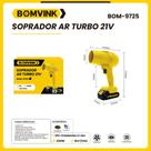 Soprador De Ar Turbo Profissional Recarregável 21V 330W Com 2 Baterias Li-ion Soprador De Ar Turbo Profissional Recarregável 21V 330W Com 2 Baterias Li-ion