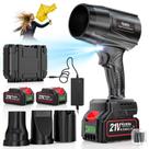 Soprador de Folhas Ecarke Sem Fio 21V com 2 Baterias de 4.0Ah