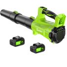 Soprador de folhas elétrico sem fio SUNCHERS 20V com 2 baterias 3.0Ah