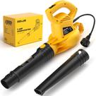 Soprador de folhas elétrico ZEGJAW 7-AMP 155MPH/350CFM com fio