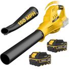 Soprador de Folhas PULITUO 20V sem fio com 2 baterias de 4,0 Ah e 150 MPH