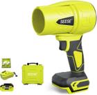 Soprador de Folhas SEESE Turbo Jet Sem Fio 20V 4.0Ah Velocidade 76MPH