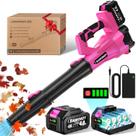 Soprador de folhas sem fio LEAWINDY 21V 6 velocidades com baterias de 2x4,0 Ah