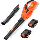 Soprador de folhas sem fio Leisch Life 21V com bateria de 2 x 2,0 Ah