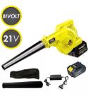 Soprador e Aspirador Profissional a Bateria 21v Bivolt 15000 mAh 20.000 RPM Titanium Platina