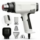 Soprador Térmico Profissional 1200w Com Display Digital E 4 Bicos Metálicos - 127v Branco