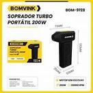 Soprador turbo portatil 200w Soprador turbo portatil 200w