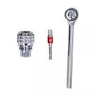 Soquete Aço Crv 1 4 Catraca Chave Allen ajustavel Soquete Aço Crv 1 4 Catraca Chave Allen ajustavel