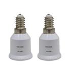 Soquete Adaptador Taschibra De Lâmpada E14 Para E27 Kit 2 Peças