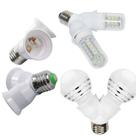 Soquete Bocal Adaptador Duplo Tipo Y para 2 Lampadas E27