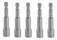 Soquete Canhao Magnetico 10mm x 65mm 5Peçs Bestfer Soquete Canhao Magnetico 10mm x 65mm 5Peçs Bestfer