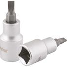 Soquete com Encaixe de 1/2", Fenda Simples, 4 mm, Vonder