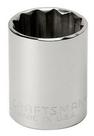 Soquete Curto 1-1/4, 12 Pontas, Encaixe 1/2 - Craftsman 47517