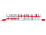 Soquete Curto 1/2” 10 Peças Stels 135979