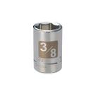 Soquete Curto 3/8, 6 Pontas, Encaixe 1/4 - 43497 - Craftsman