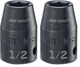 Soquete de impacto raso Craftsman Drive de 1/2 polegada SAE de 1/2 polegada