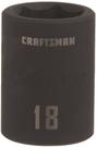 Soquete de impacto raso Craftsman, unidade de 1/2 polegada, métrica de 18 mm Soquete de impacto raso Craftsman, unidade de 1/2 polegada, métrica de 18 mm