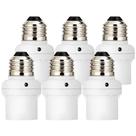 Soquete de sensor de luz DEWENWILS Dusk to Dawn E26 E27, pacote com 6 Soquete de sensor de luz DEWENWILS Dusk to Dawn E26 E27, pacote com 6