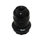 Soquete e-27 abajur plastico preto