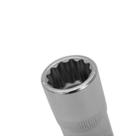 Soquete Estriado 1/2 30 Mm Aço Cromo Com Clips Plast - Stel