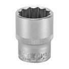 Soquete Estriado 1/2 Pol Cromo Vanádio 22 mm 1 Peça STELS
