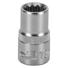 Soquete Estriado 13mm Encaixe 1/2 Cromo Vanádio 1 Peça STELS